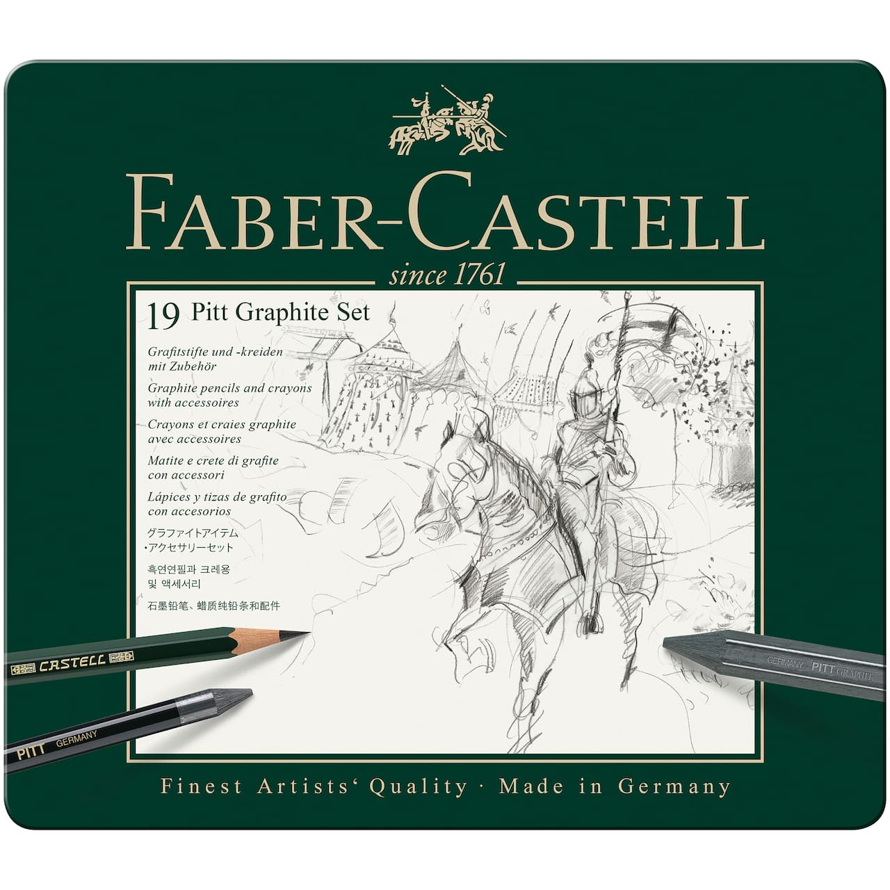 Faber-Castell Pitt 19-Piece Graphite Pencil Set
